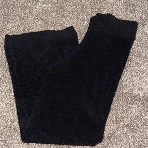 Stars Above Black Fuzzy Pajama Pants